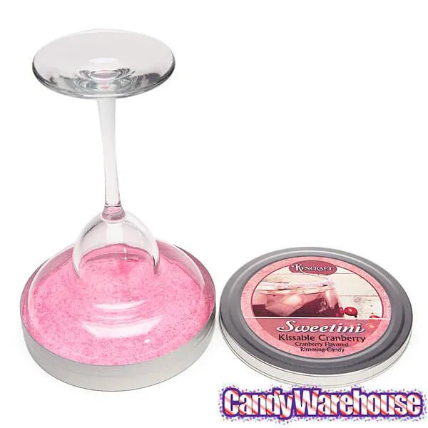 Sweetini Cocktail Rim Sugar - Cranberry: 4-Ounce Tin