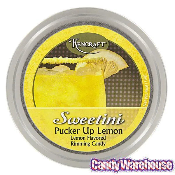 Sweetini Cocktail Rim Sugar - Lemon: 4-Ounce Tin