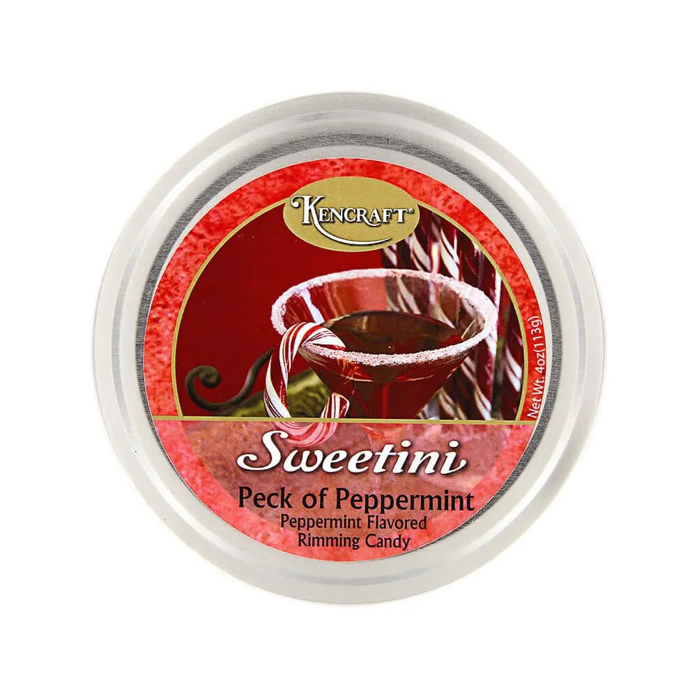 Sweetini Cocktail Rim Sugar - Peppermint: 4-Ounce Tin