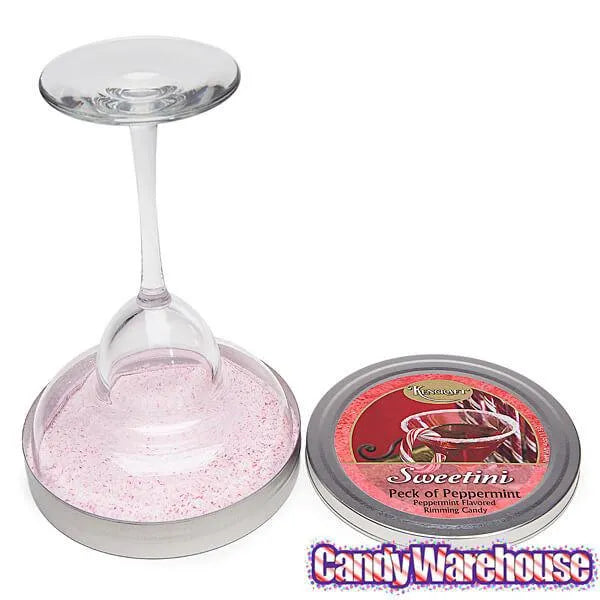 Sweetini Cocktail Rim Sugar - Peppermint: 4-Ounce Tin