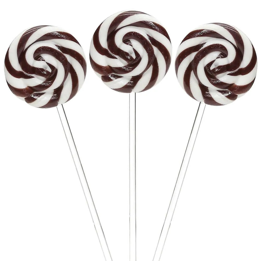 Swipple Pops Petite Swirl Ripple Lollipops - Black Cherry: 60-Piece Tub