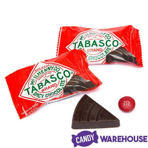 Tabasco Spicy Dark Chocolate Wedges: 144-Piece Paint Can