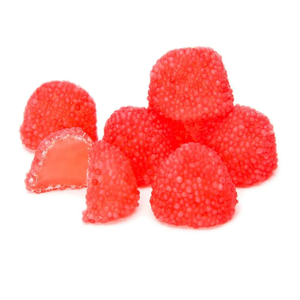 Tangy Zangy Soft N' Chewy Sour Raspberries: 5LB Bag