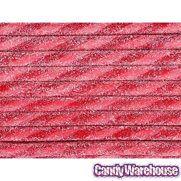 Tangy Zangy Twist Sticks Candy Packs - Sour Strawberry: 12-Piece Box