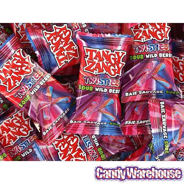 Tangy Zangy Twisties Candy Packs - Sour Wild Berry: 35-Piece Bag