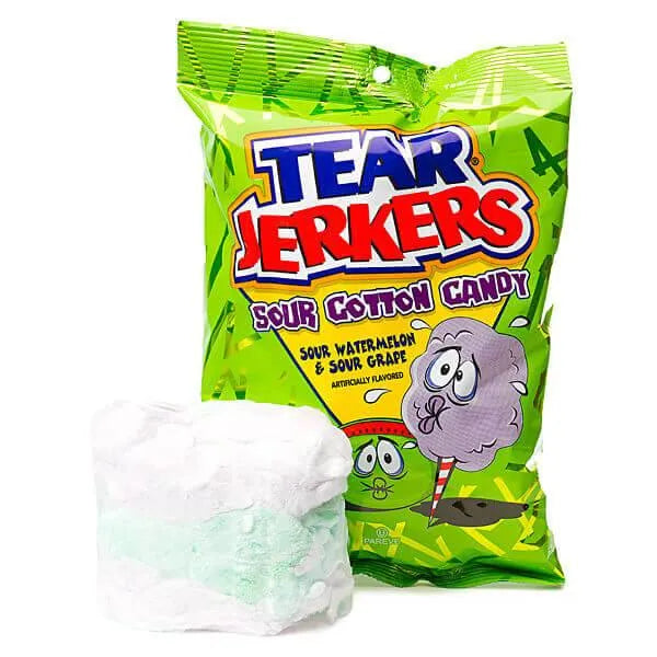 Tear Jerkers Sour Cotton Candy Packs: 24-Piece Case