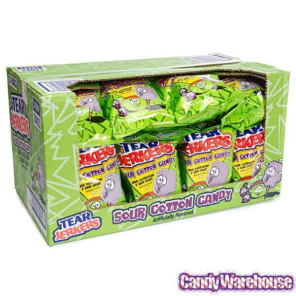 Tear Jerkers Sour Cotton Candy Packs: 24-Piece Case