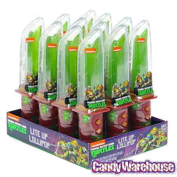 Teenage Mutant Ninja Turtles Lollipop Candy Light-Up Swords: 12-Piece Display