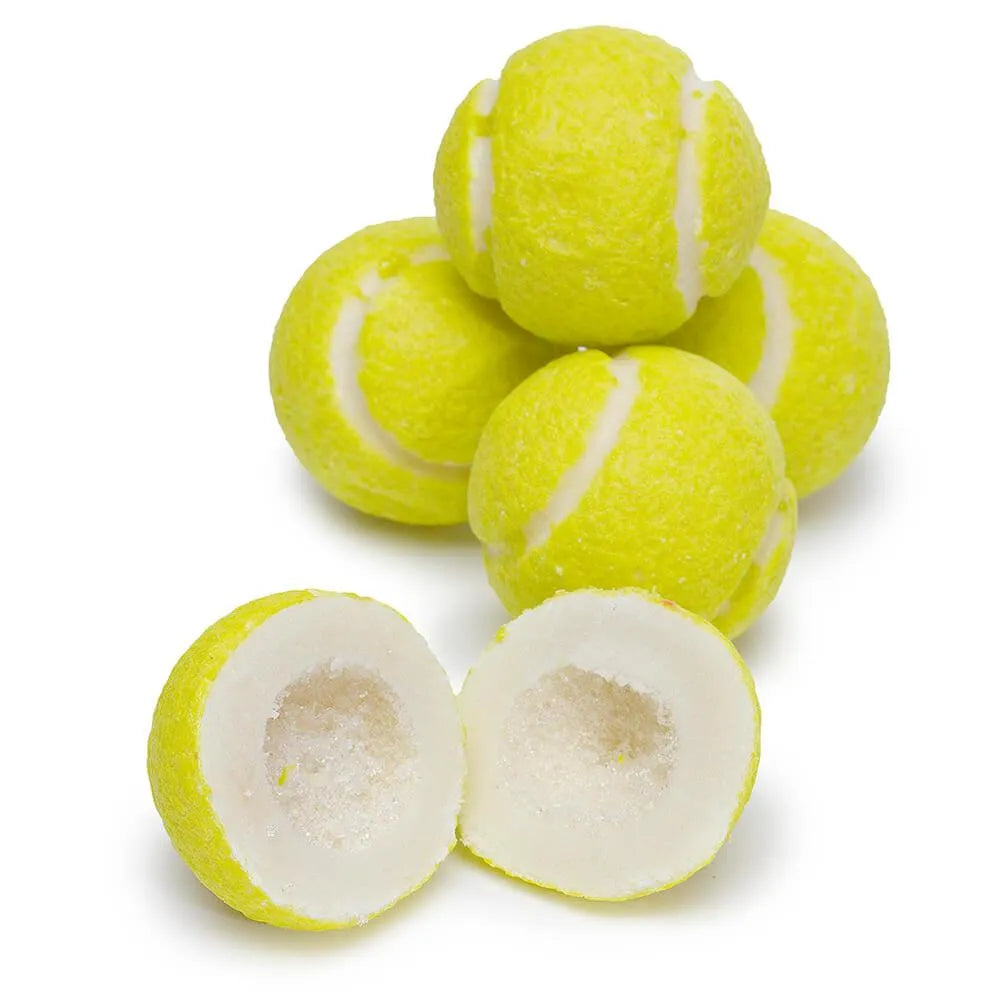 Tennis Balls Sour Powder Filled Gumballs: 1KG Bag