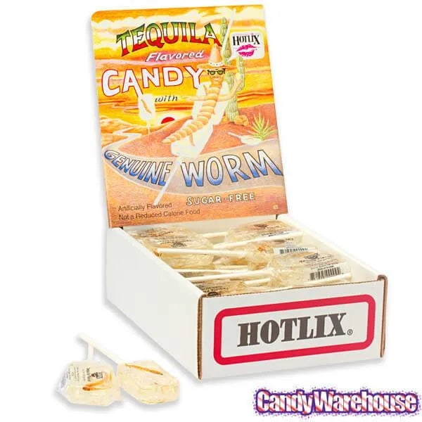 Tequila Worm Lollipops: 36-Piece Box