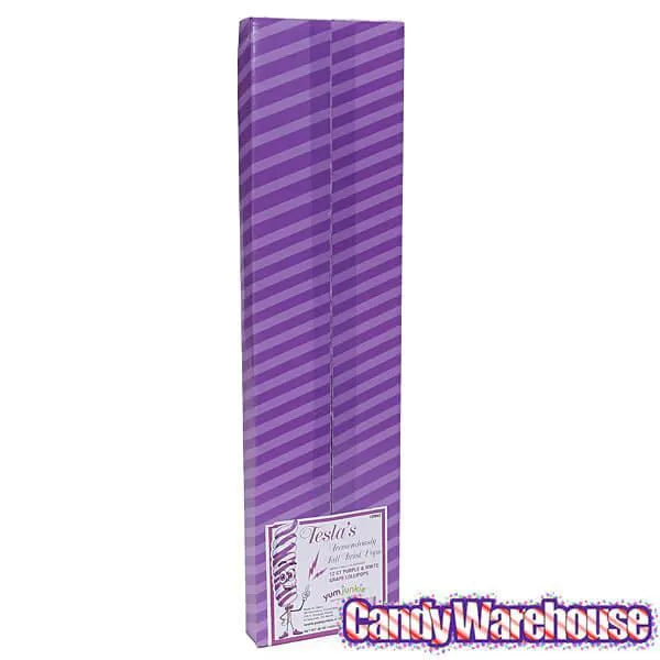 Tesla's Tremendously Tall 3-Ounce Twist Pops - Grape: 12-Piece Box