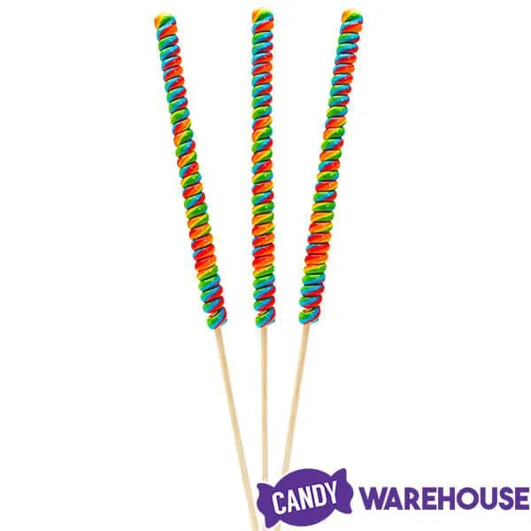 Tesla's Tremendously Tall 3-Ounce Twist Pops - Rainbow Cherry: 12-Piece Box