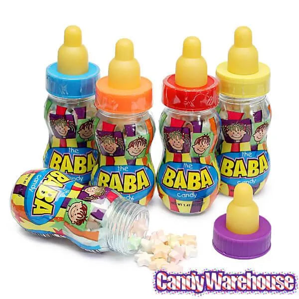 The BaBa Candy Filled Baby Bottles Jumbo Container - Blue