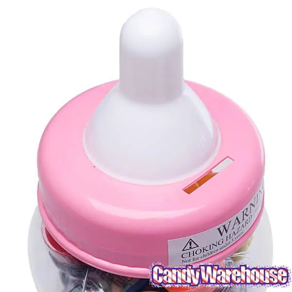 The BaBa Candy Filled Baby Bottles Jumbo Container - Pink