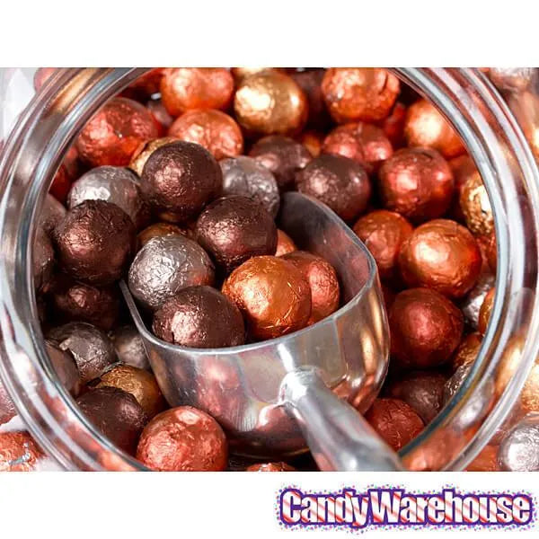 Thompson Autumn Colors Foiled Milk Chocolate Balls: 5LB Bag