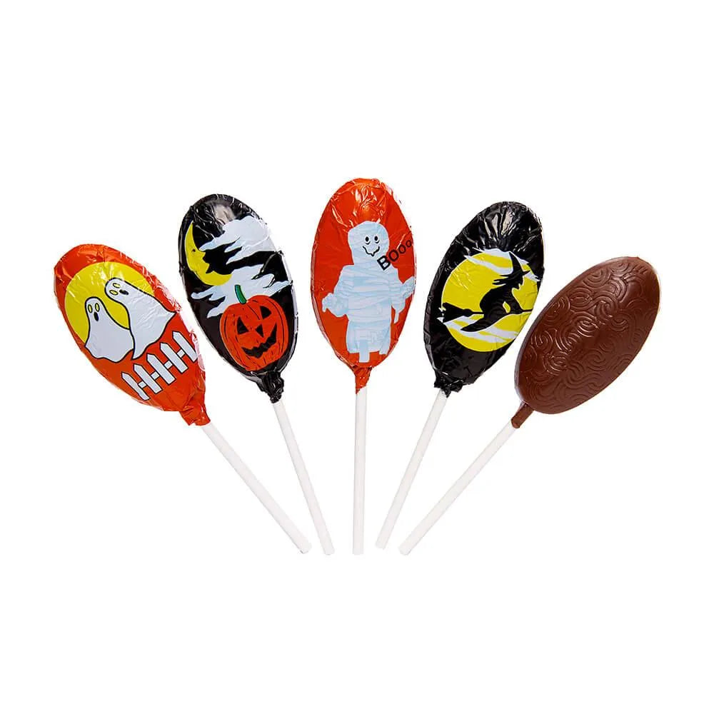 Thompson Foiled Milk Chocolate Halloween Pops: 48-Piece Display