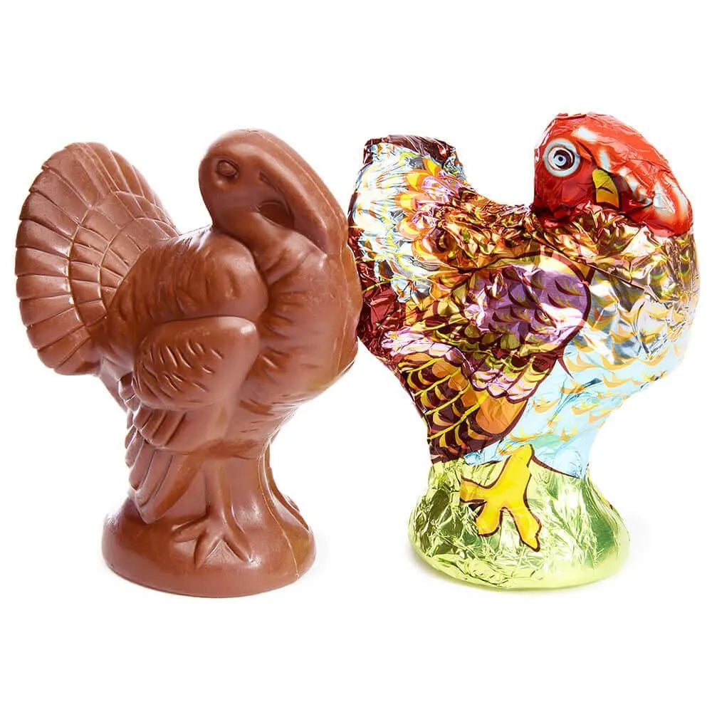 Thompson Foiled Turkey 3.5-Ounce Milk Chocolates: 15-Piece Display