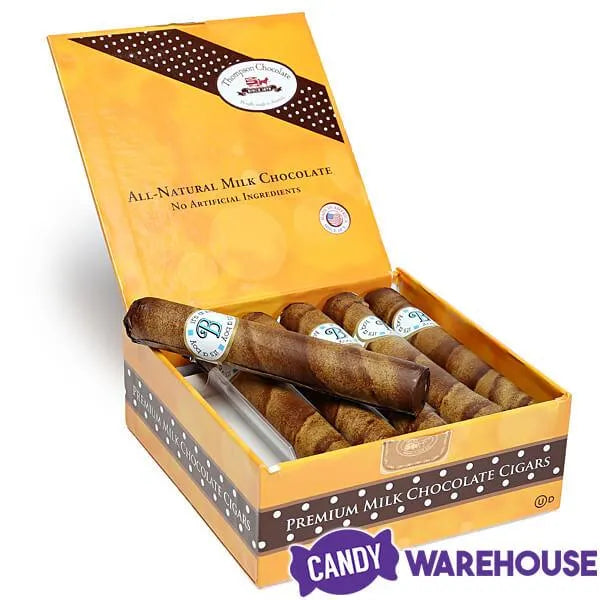 Thompson Premium Milk Chocolate Cigars - Boy: 12-Piece Box