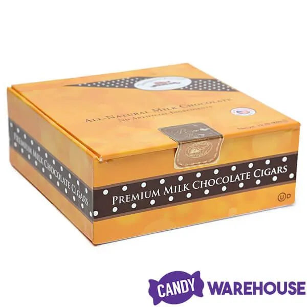 Thompson Premium Milk Chocolate Cigars - Boy: 12-Piece Box