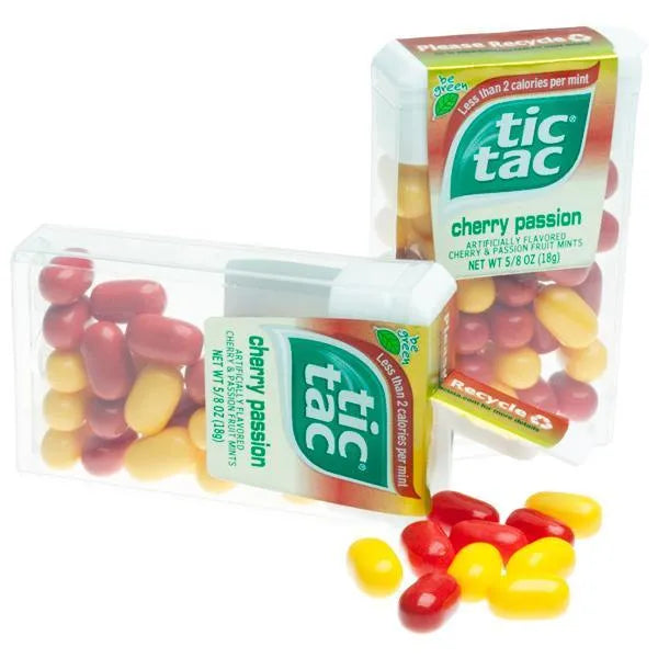 Tic Tac Cherry Passion Dispensers: 12-Piece Box