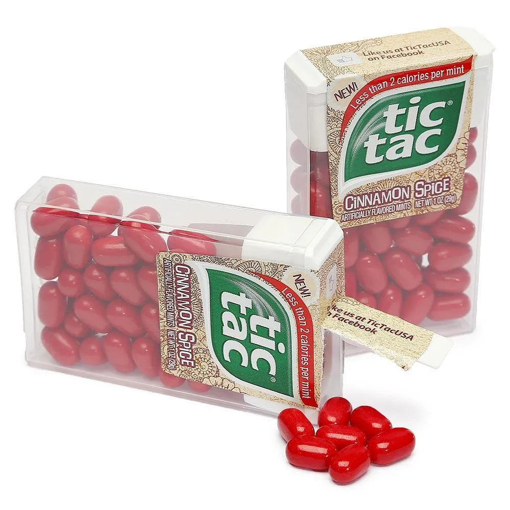 Tic Tac Cinnamon Spice Dispensers: 12-Piece Box