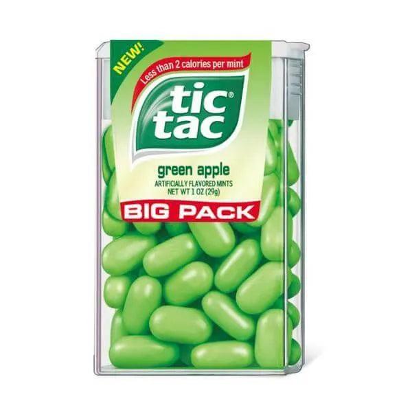 Tic Tac Green Apple Dispensers: 12-Piece Box