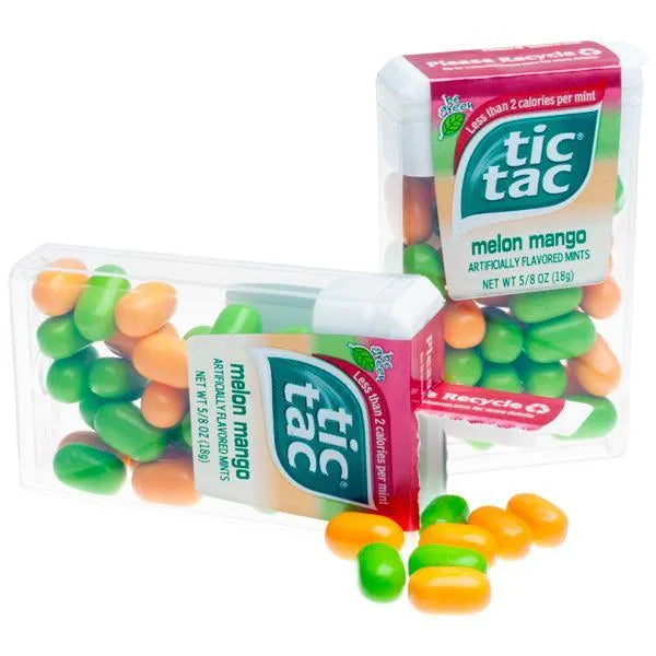 Tic Tac Melon Mango Dispensers: 12-Piece Box