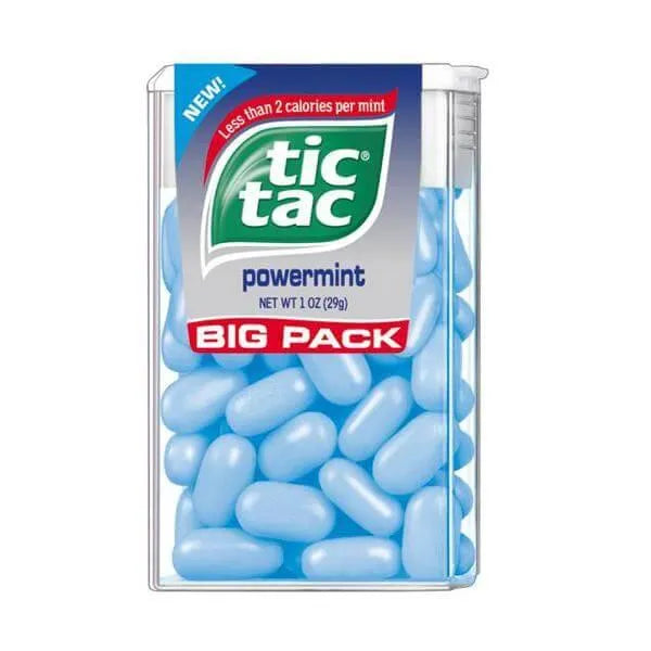 Tic Tac Powermint Dispensers: 12-Piece Box