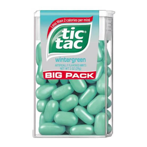 Tic Tac Wintergreen Mint Dispensers: 12-Piece Box