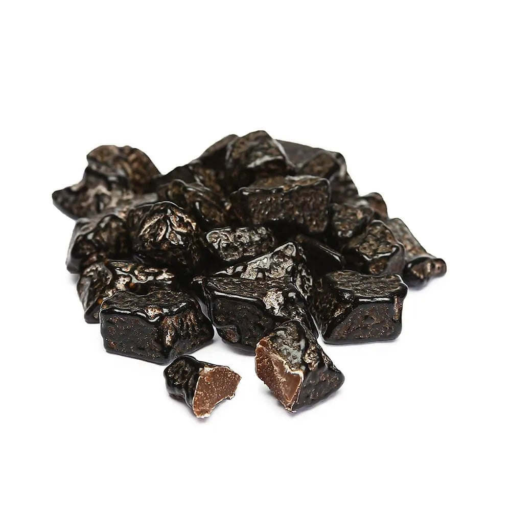 Choco Rocks Black Coal Chocolate Candy: 5LB Bag