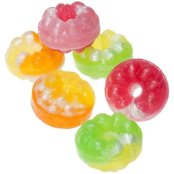 Tiny Bundt Cake Fruity Hard Candy Circles: 18-Piece Bag