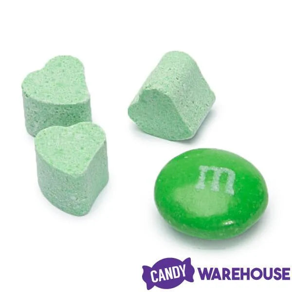 Tiny Sugar Candy Hearts - Green: 1.5LB Jar