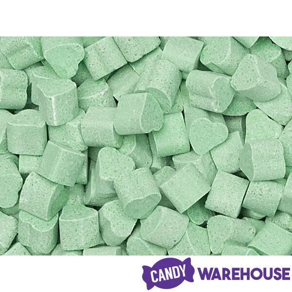 Tiny Sugar Candy Hearts - Green: 1.5LB Jar