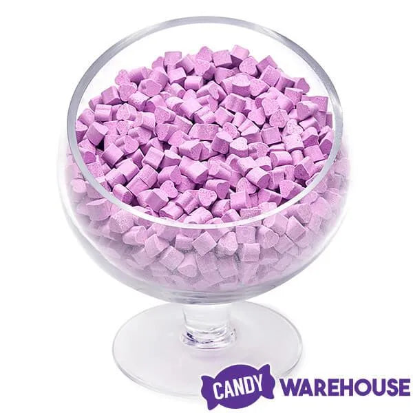 Tiny Sugar Candy Hearts - Purple: 1.5LB Jar