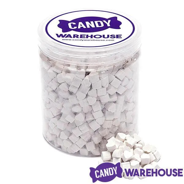 Tiny Sugar Candy Hearts - White: 1.5LB Jar