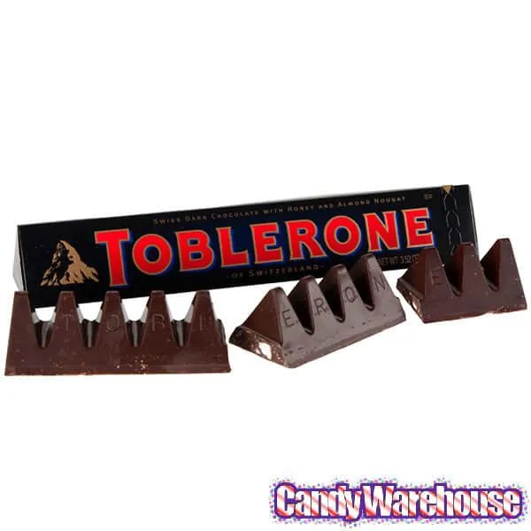 Toblerone Dark Chocolate Bars: 20-Piece Box