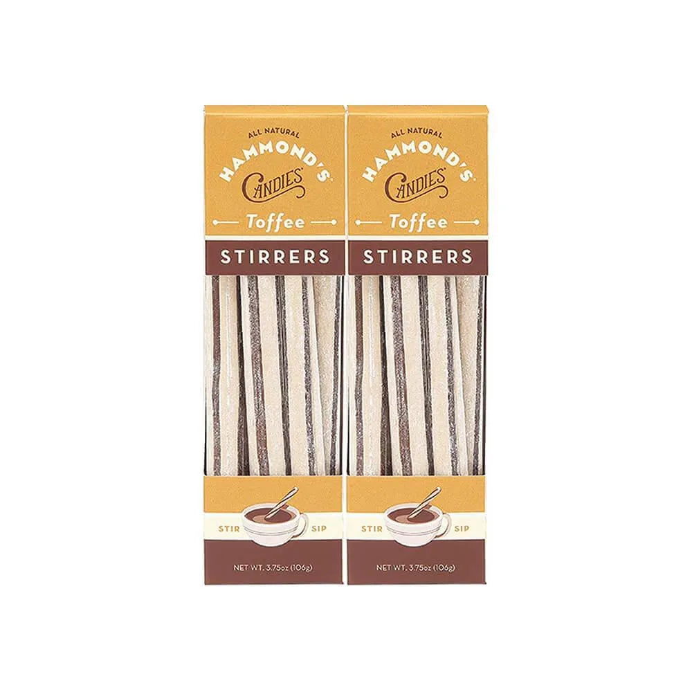 Toffee Candy Stick Straws: 3.75-Ounce Box