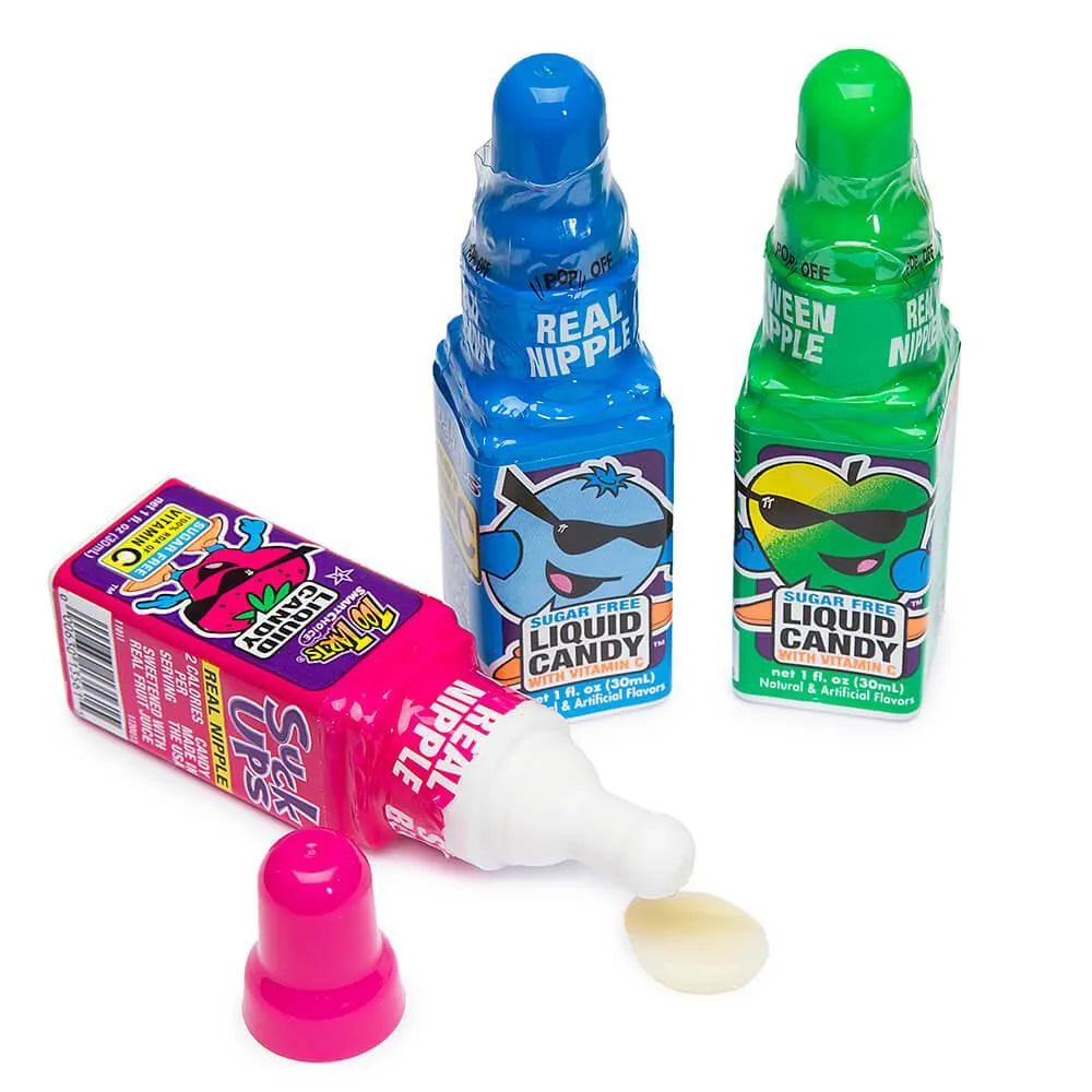 Too Tarts Suck Ups Sour Liquid Candy Dispensers: 24-Piece Box