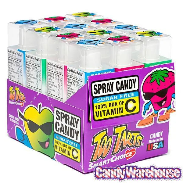 Too Tarts Sweet and Sour Blast Candy Spray Bottles: 12-Piece Display