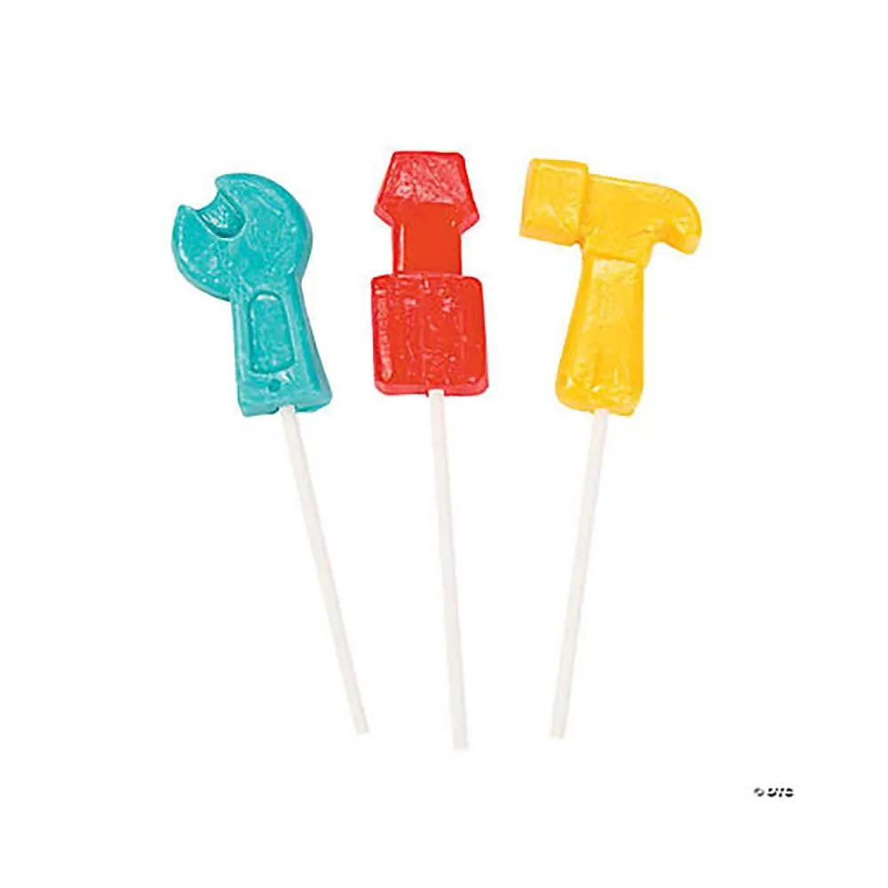 Tool-Shaped Lollipops: 12-Piece Box