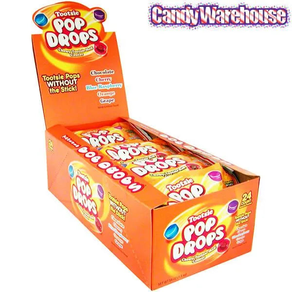 Tootsie Pop Drops Candy Packs: 24-Piece Box