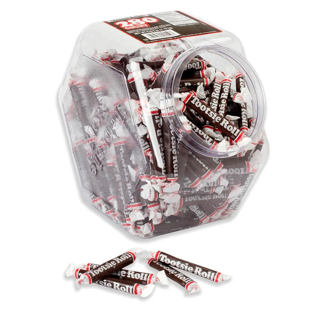 Tootsie Roll Candy: 280-Piece Tub