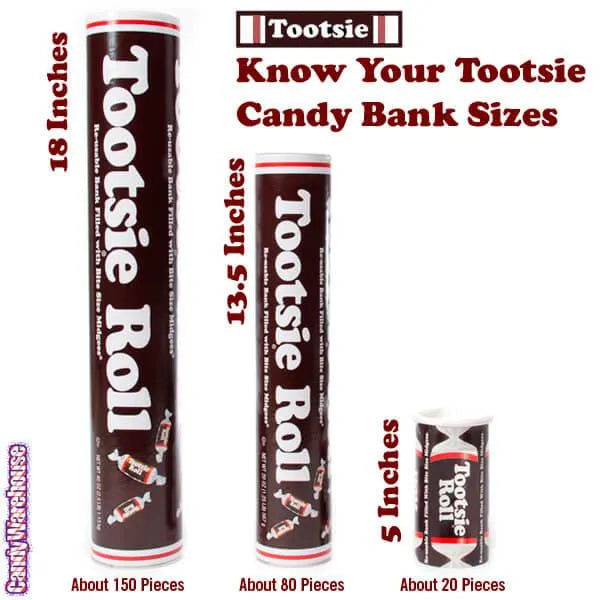 Tootsie Roll Candy Banks: 24-Piece Case