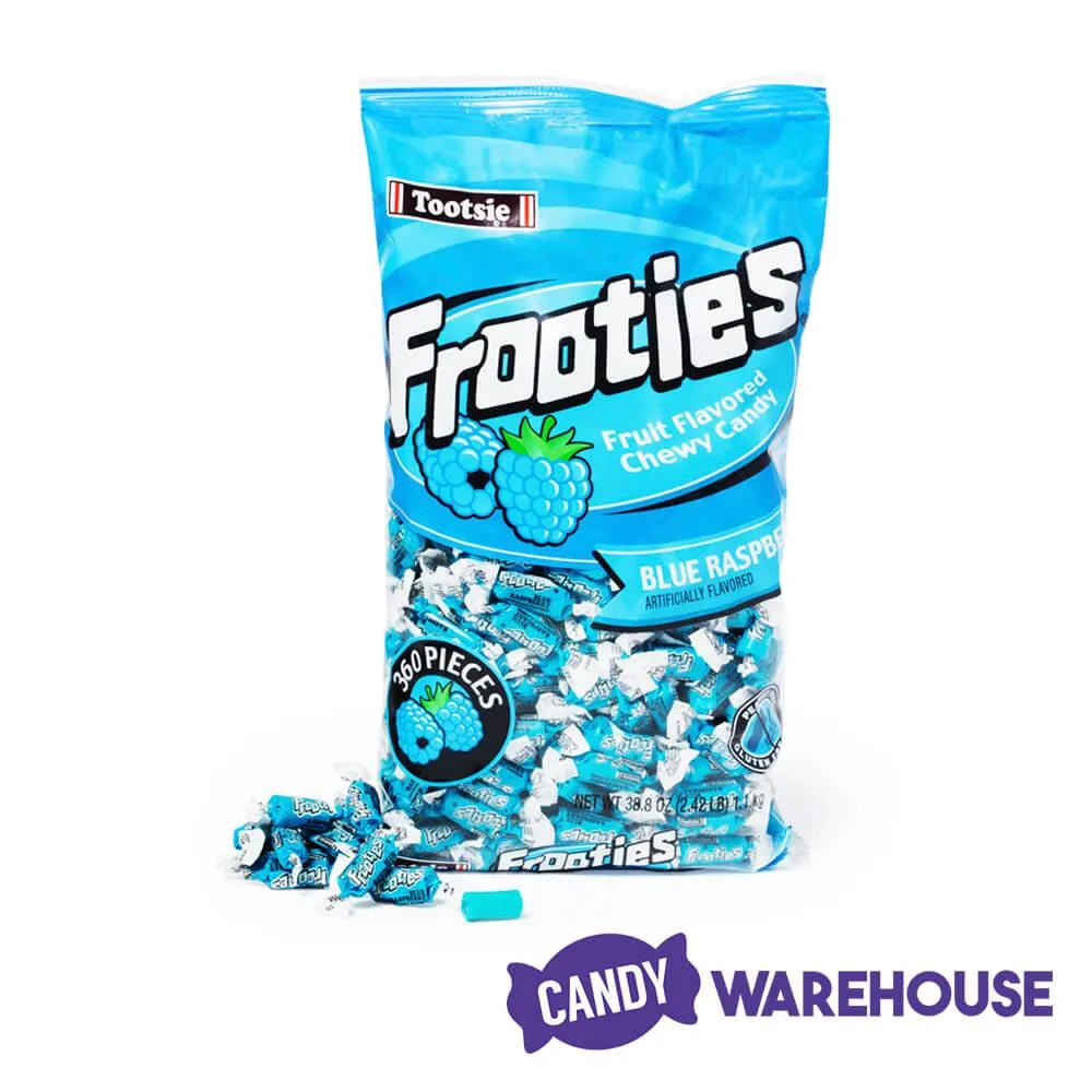 Tootsie Roll Frooties Candy - Blue Raspberry: 360-Piece Bag