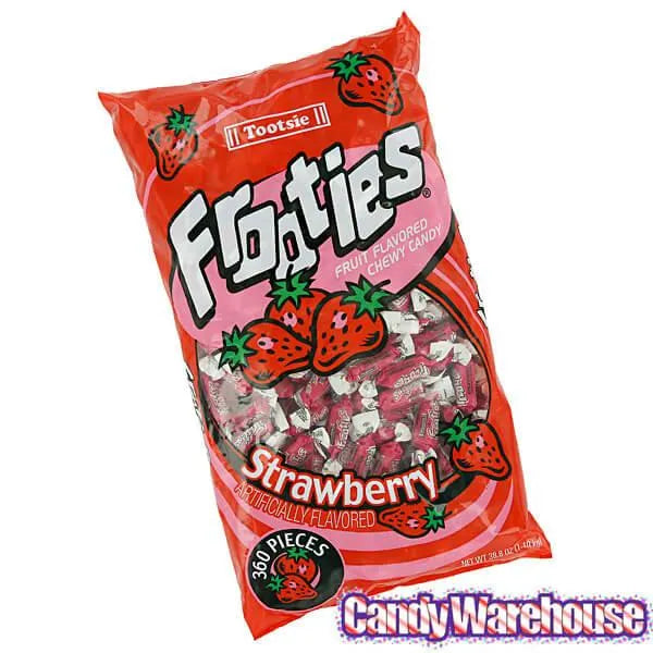 Tootsie Roll Frooties Candy - Strawberry: 360-Piece Bag