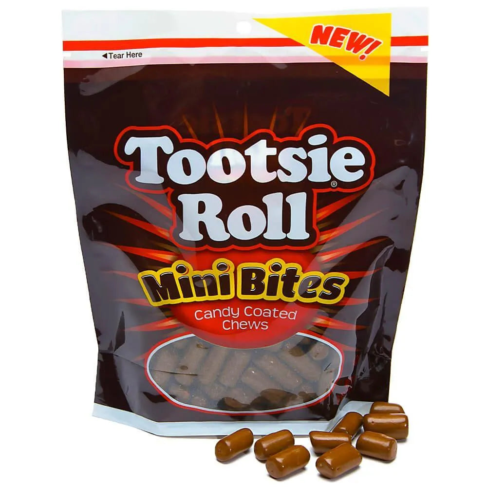 Tootsie Roll Mini Bites Candy Coated Chews: 9-Ounce Bag