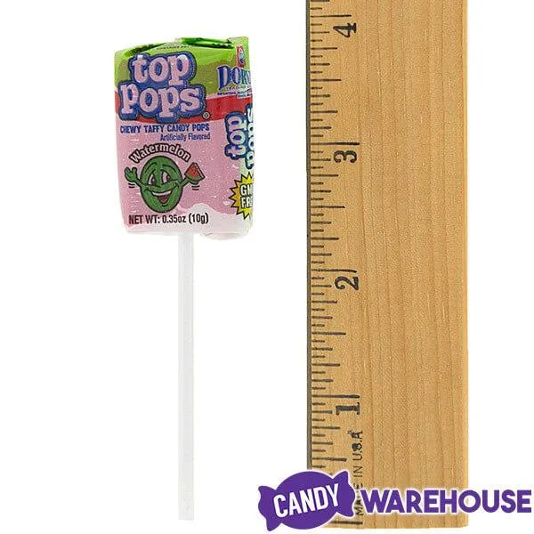 Top Pop Chewy Taffy Candy Suckers: 48-Piece Box