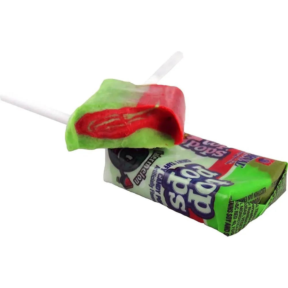 Top Pop Chewy Taffy Candy Suckers Watermelon: 48-Piece Box