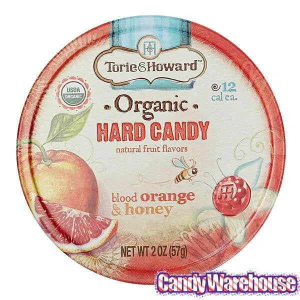 Torie and Howard Hard Candy Tins - Blood Orange & Honey: 8-Piece Box