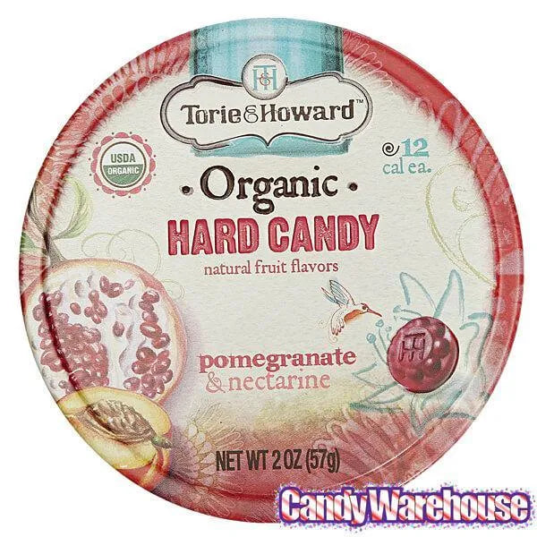 Torie and Howard Hard Candy Tins - Pomegranate & Nectarine: 8-Piece Box